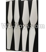 Wltoys Q696 Parts-11-01 Main rotor blades,Propellers(4pcs),Wltoys Q696 RC Quadcopter Drone Spare Parts Accessories,Wltoys Model Q696 Replacement Accessories